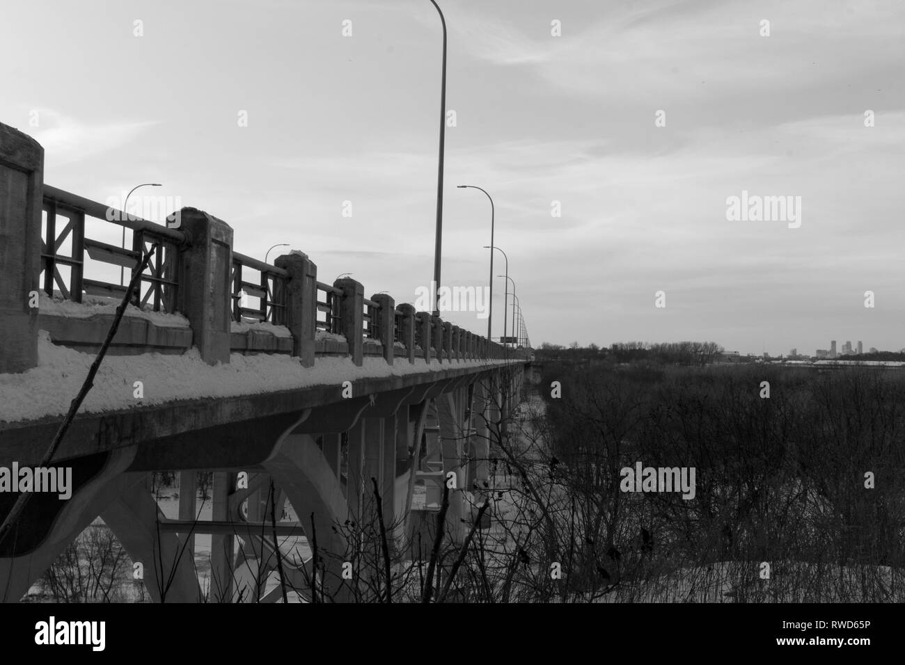 Mendota testa di ponte sul, Mendota MN Foto Stock