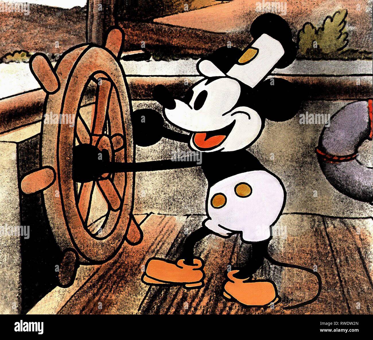 MICKEY MOUSE, Steamboat Willie, 1928 Foto Stock