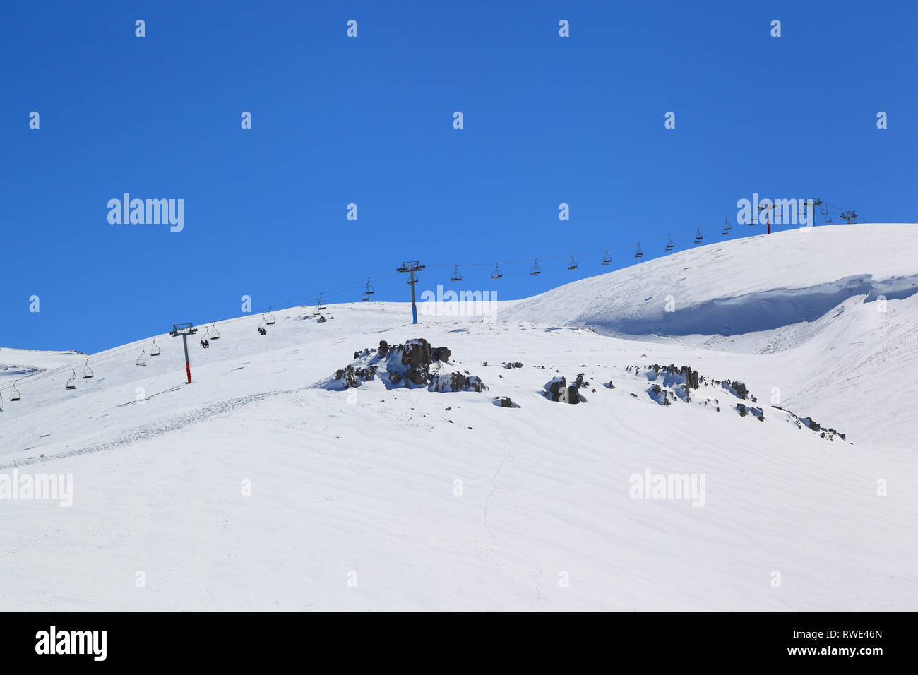 Il Libano Inverno stagione di sci Foto Stock