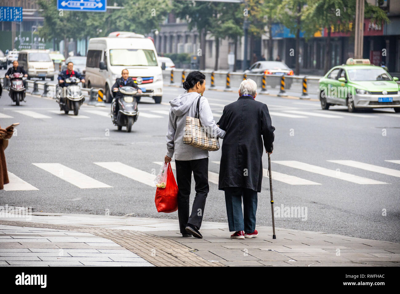 Chengdu, nella provincia di Sichuan, in Cina Foto Stock