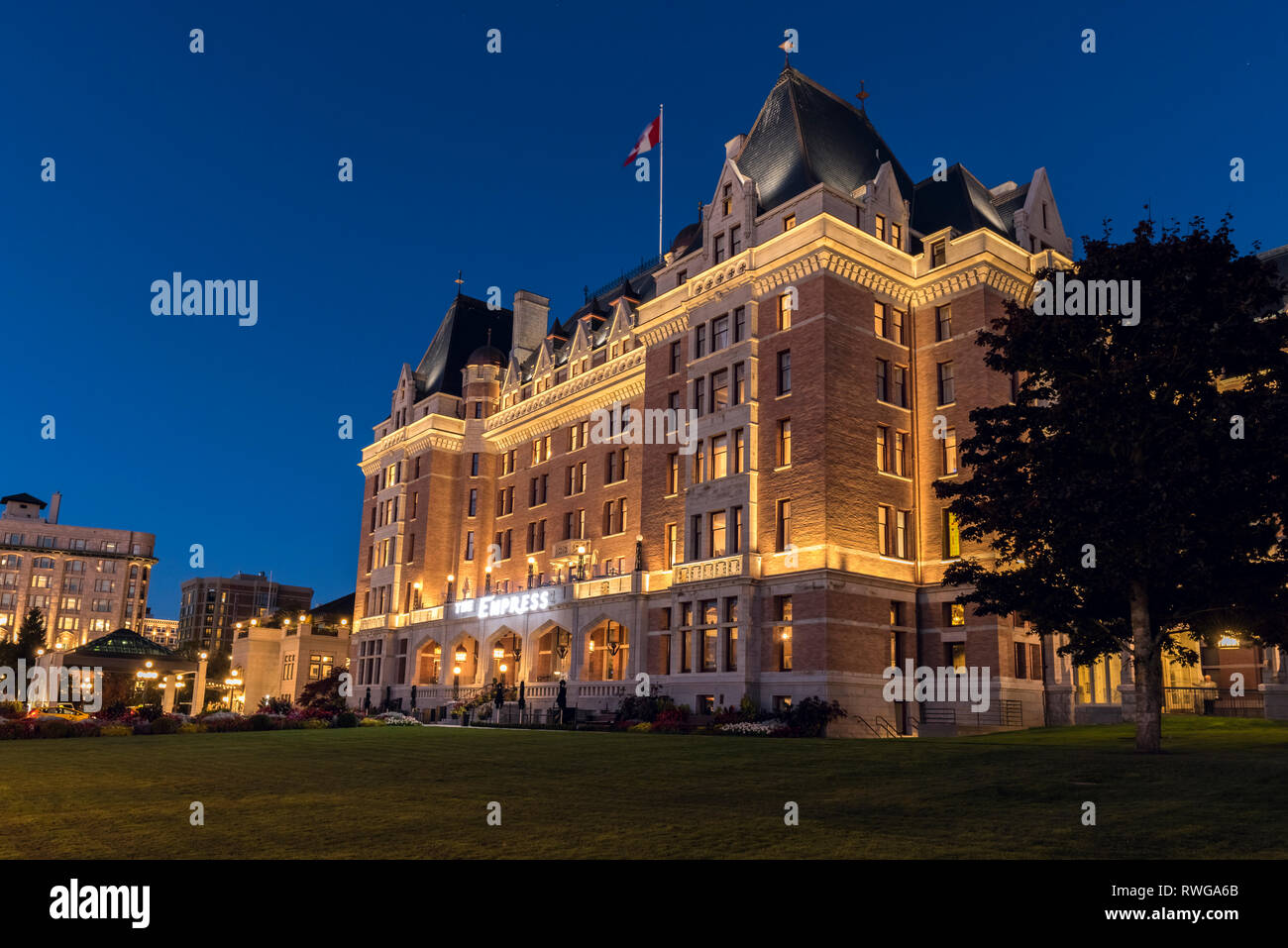 Empress Hotel, Victoria, Isola di Vancouver, BC Canada Foto Stock