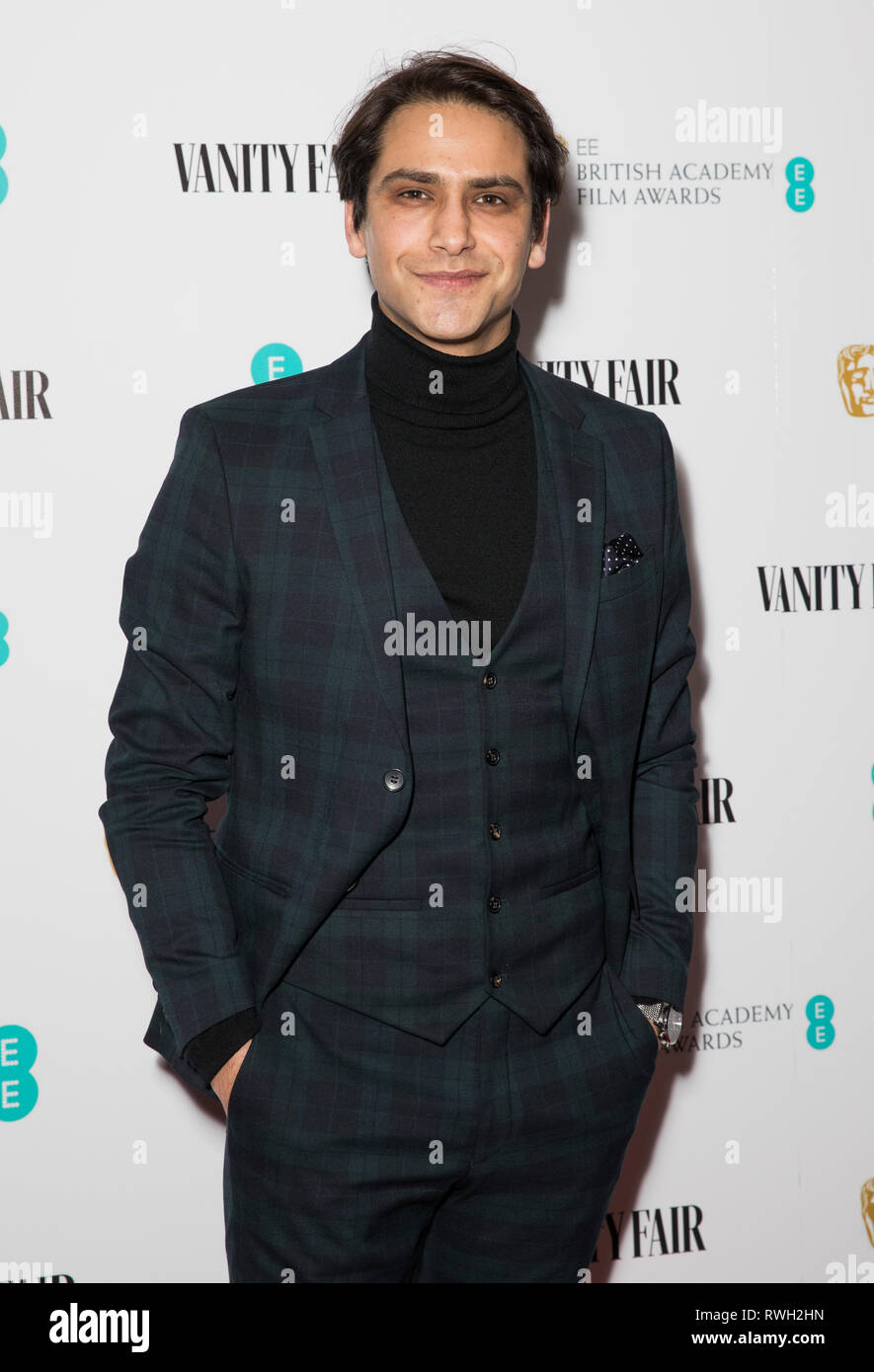Vanity Fair EE Rising Star Party presso il Battista presso l'Oscar Hotel a Holborn, Londra. Dotato di: Luca Pasqualino dove: Londra, Regno Unito quando: 31 Gen 2019 Credit: Phil Lewis/WENN.com Foto Stock