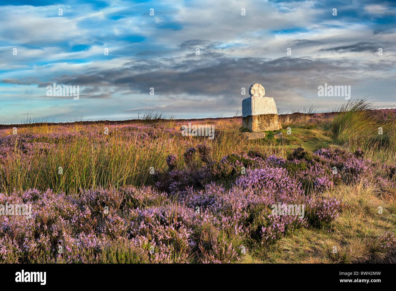 Autunno a Fat Betty su Rosedale Moor Foto Stock