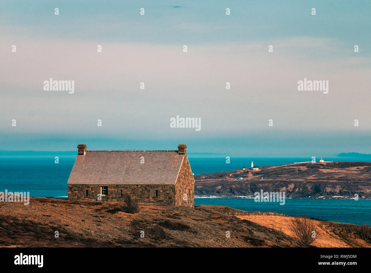 Vista dal Queens Batteria & caserma, Signal Hill National Historic Site, St John, Terranova e Labrador Foto Stock