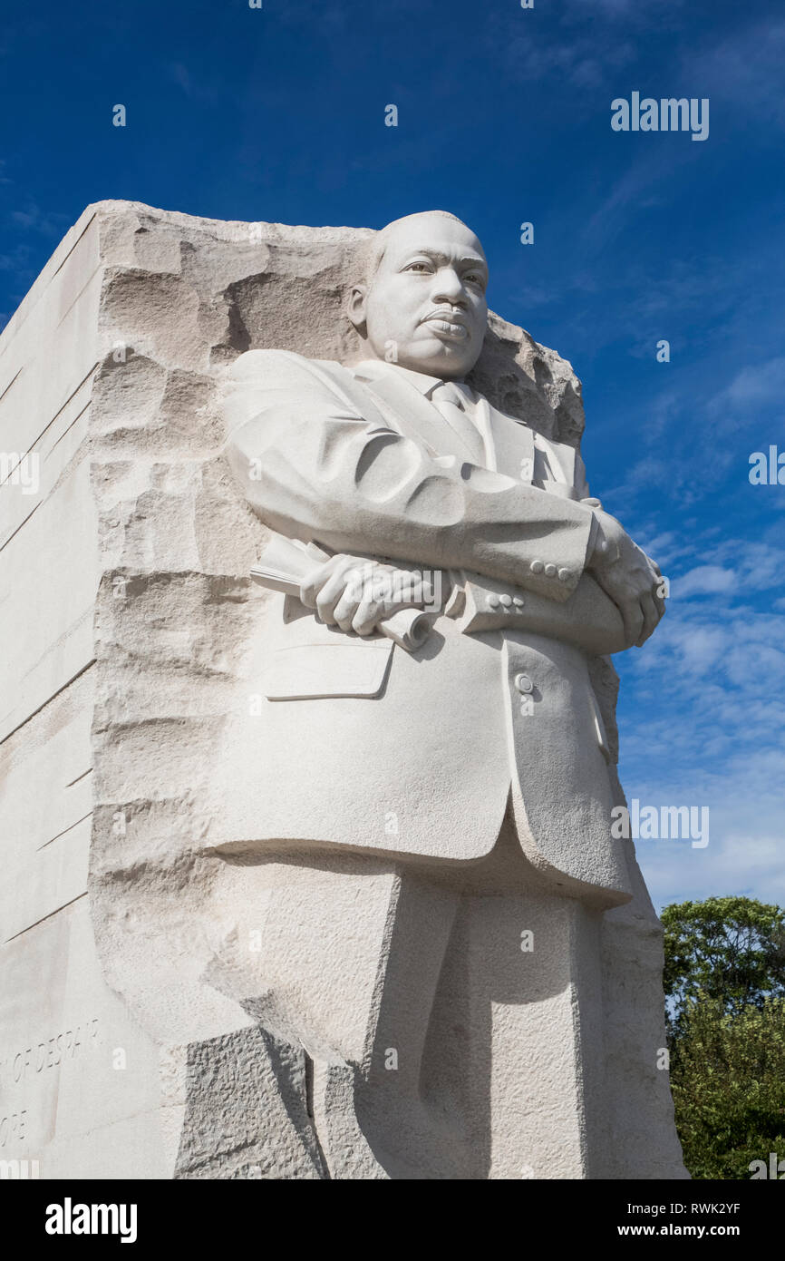 Martin Luther King Jr. Memorial; Washington, Stati Uniti d'America Foto Stock
