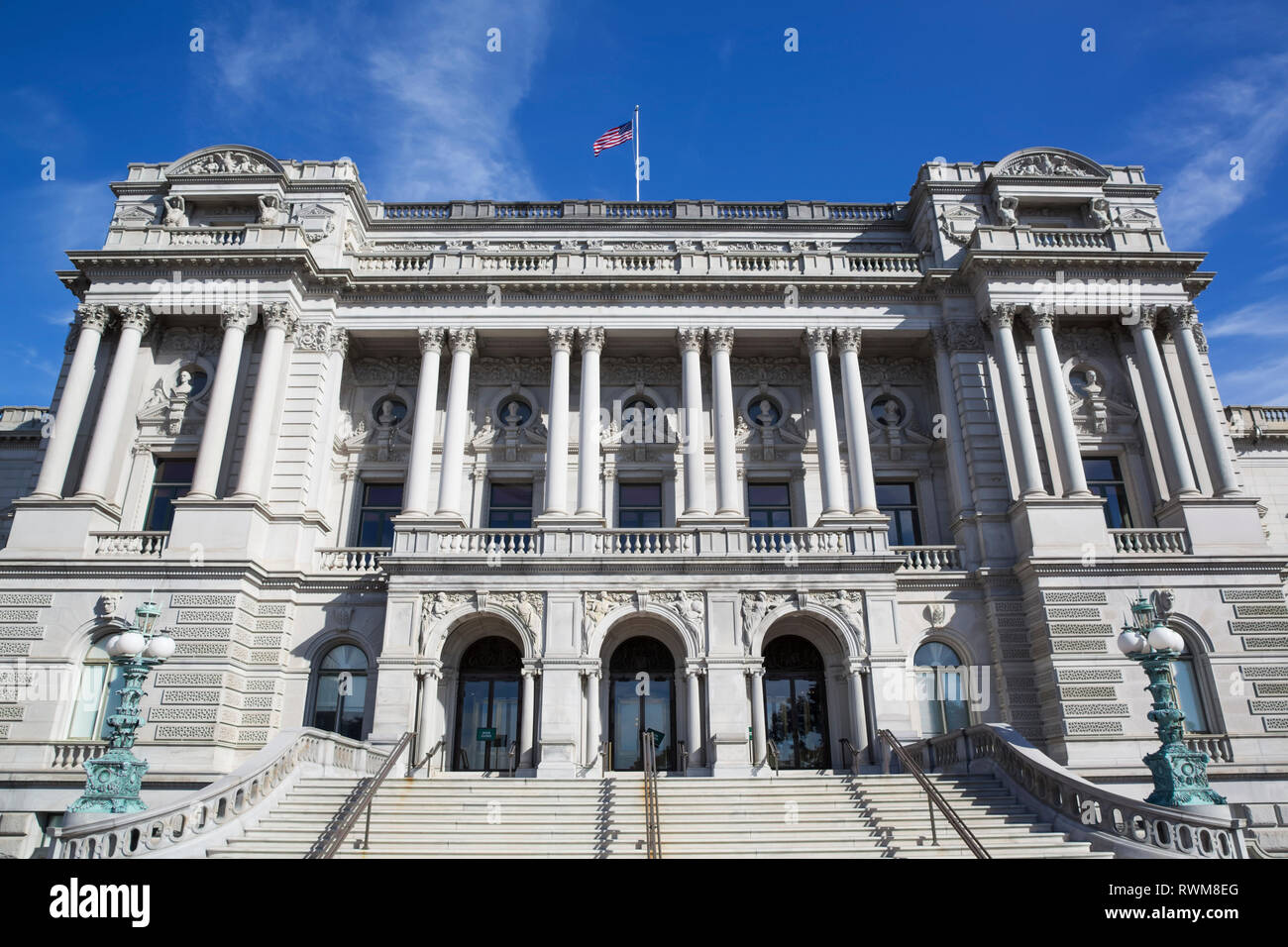 La Biblioteca del Congresso edificio; Washington, Stati Uniti d'America Foto Stock