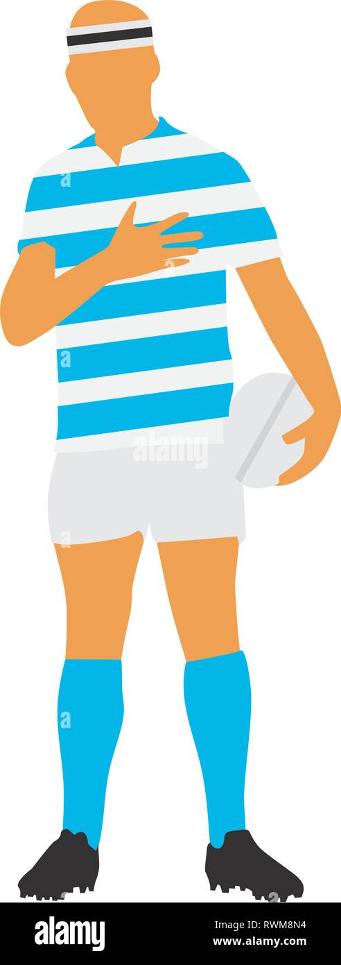 Rugby Inno nazionale Illustrazione Vettoriale