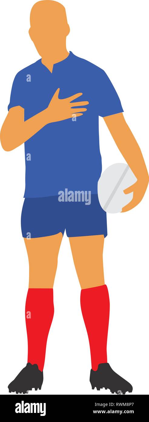 Rugby Inno nazionale Illustrazione Vettoriale