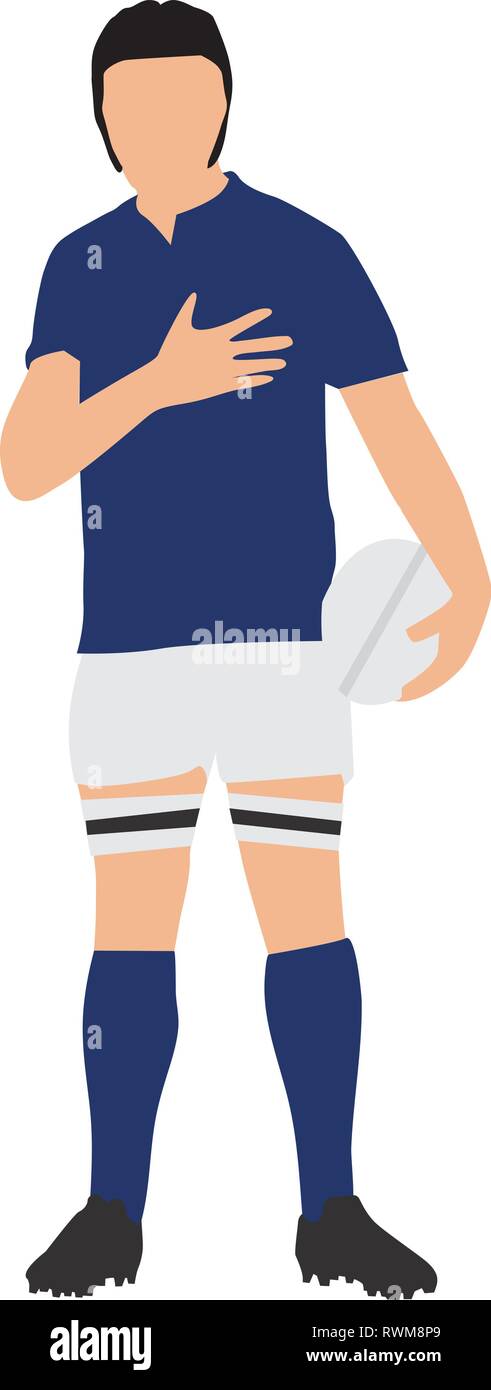 Rugby Inno nazionale Illustrazione Vettoriale