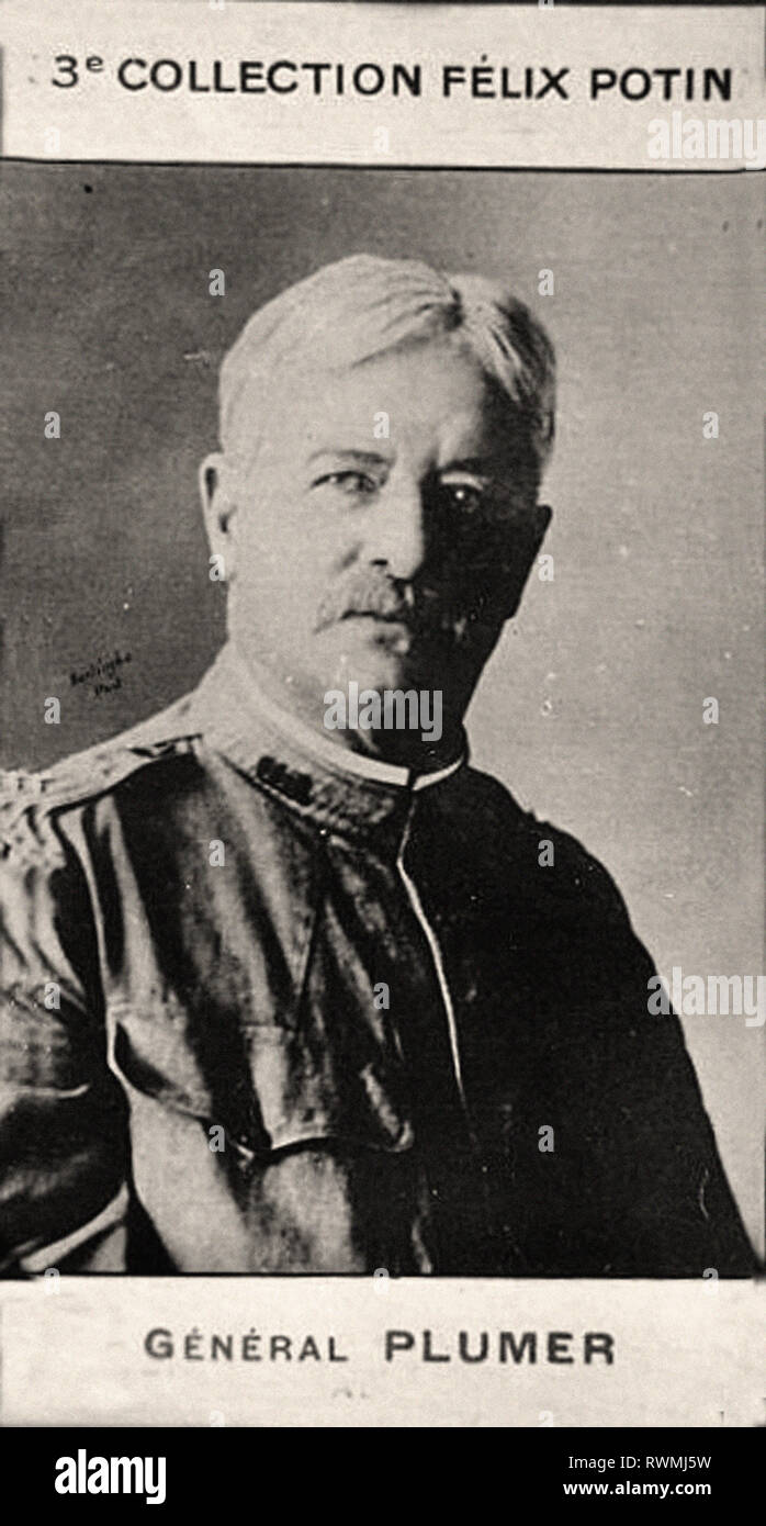 Ritratto fotografico di Général Plumer - Dal 3 raccolta FÉLIX POTIN, nei primi anni del XX secolo Foto Stock