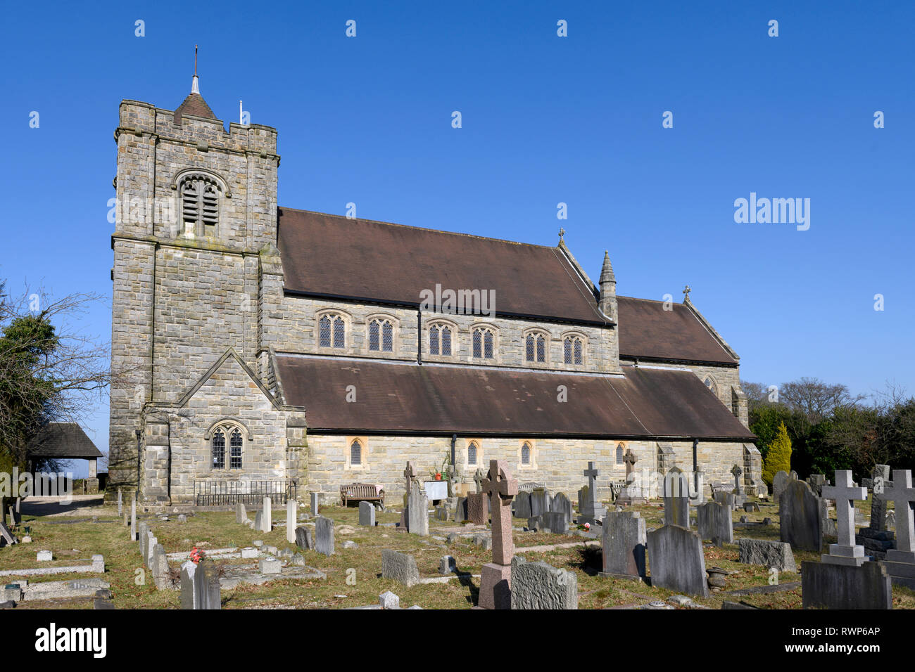 St Leonard Chiesa Parrocchiale, tornitori Hill, West Sussex, in Inghilterra, Regno Unito. Foto Stock