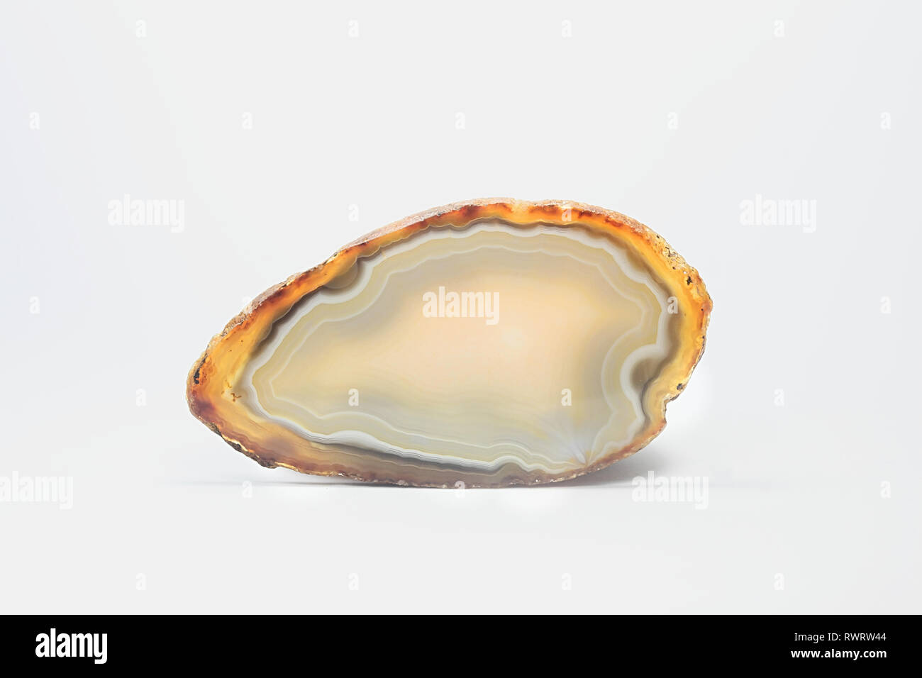 Affettato e agata lucidata dal Brasile Foto Stock