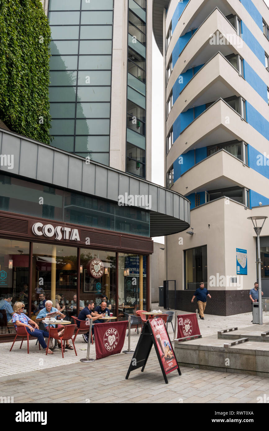 Costa Coffee Shop, Bristol, Regno Unito Foto Stock