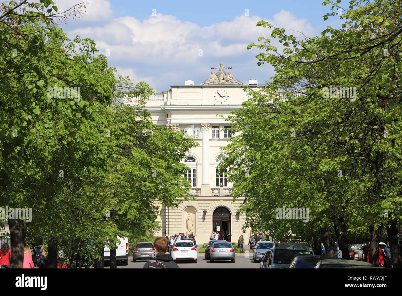 Università Varsavia Polonia Warszawa Foto Stock