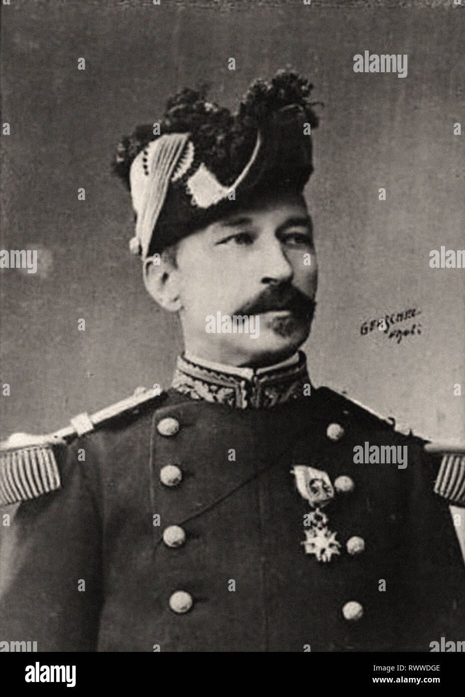 Ritratto fotografico di Général André Foto Stock