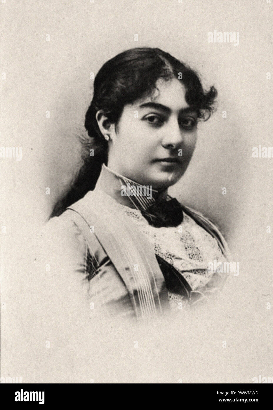 Ritratto fotografico di Nathalie, Reine de Serbie Foto Stock