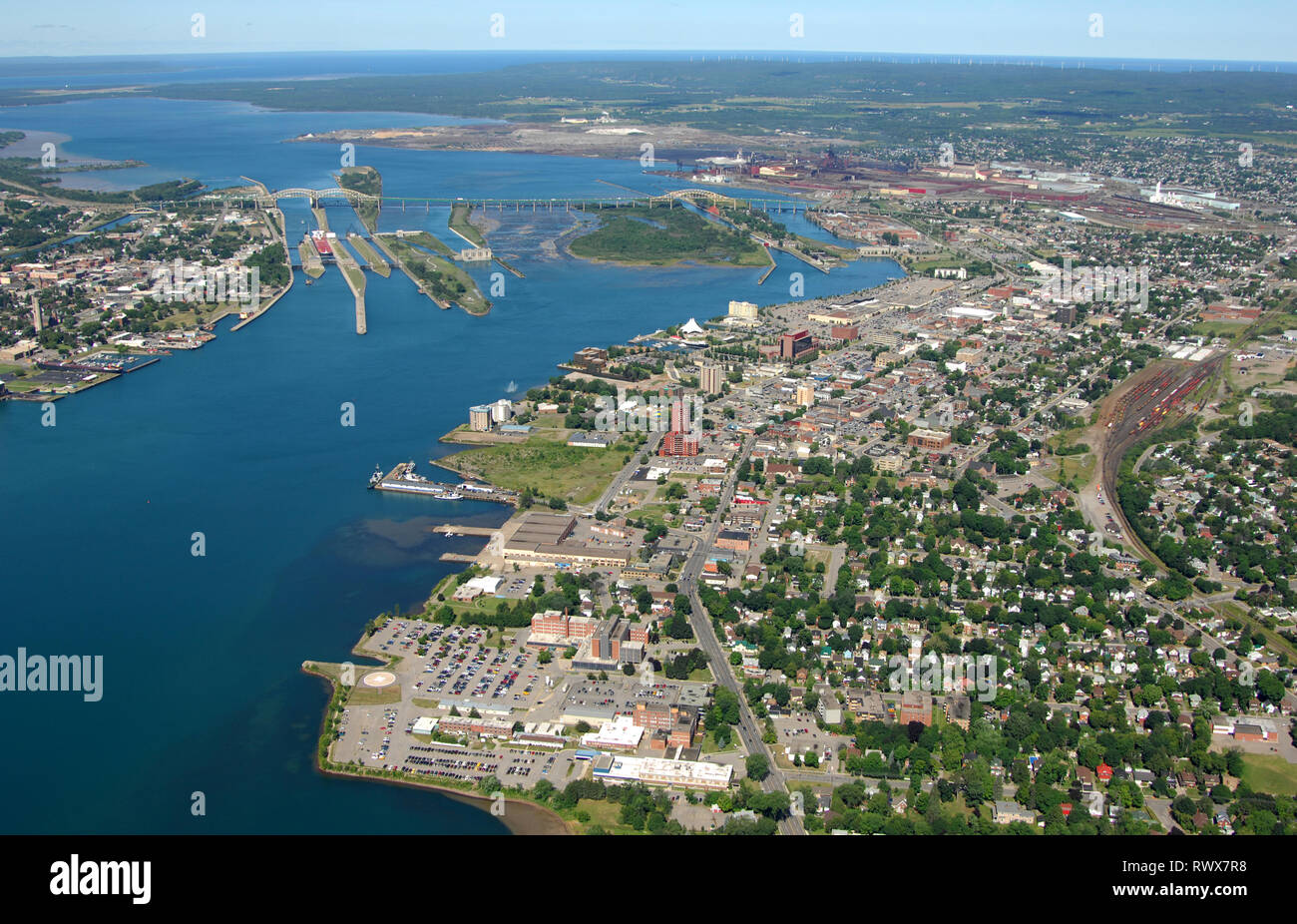 Antenna, Sault St Marie, Ontario Foto Stock