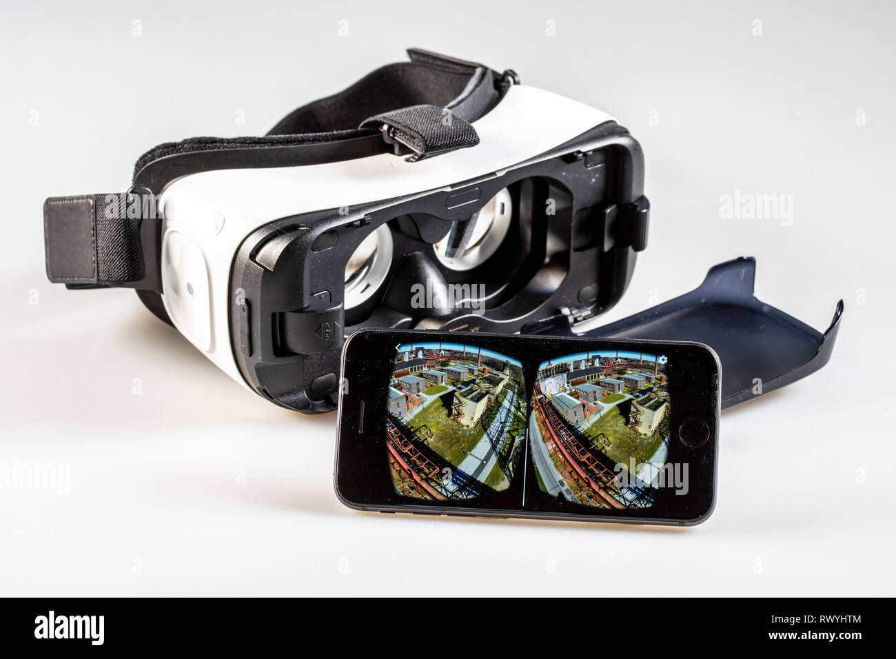 VR occhiali, occhiali per realtà virtuale, 3-D'animazione, Foto Stock