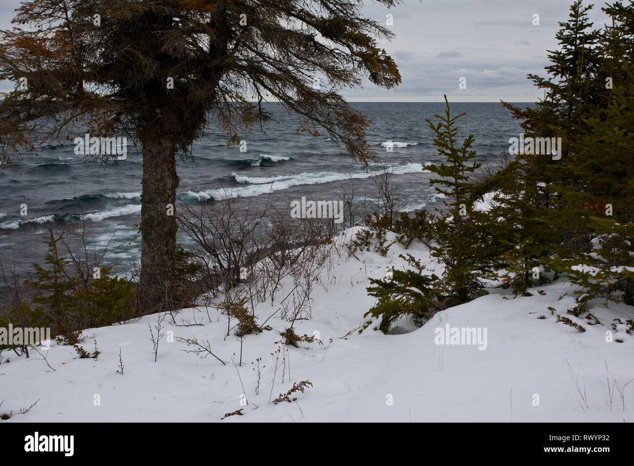 Porto di rame, Keweenaw County, Michigan, Stati Uniti d'America Foto Stock
