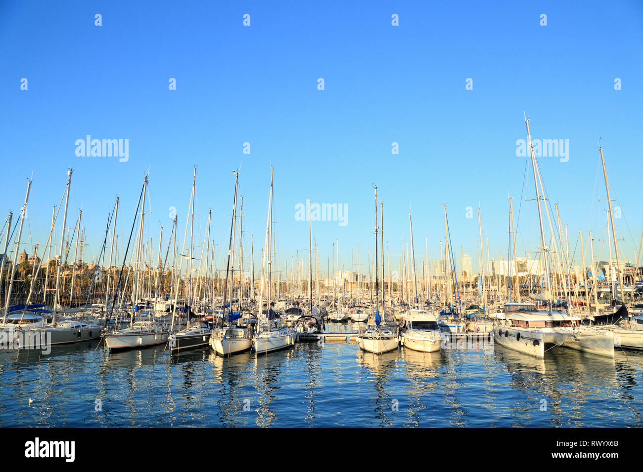 Barcelona Port Vell Foto Stock