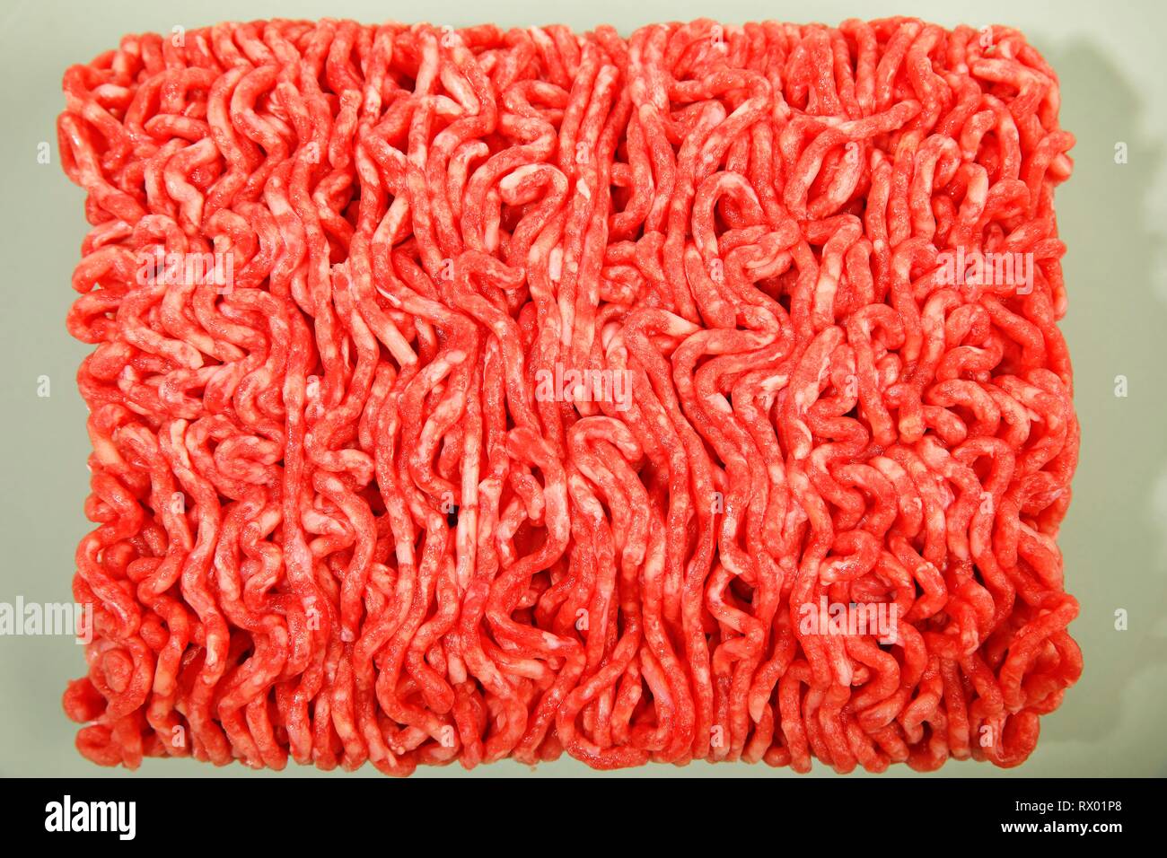 Carne fresca macinata, carne di manzo macinata, Germania Foto Stock