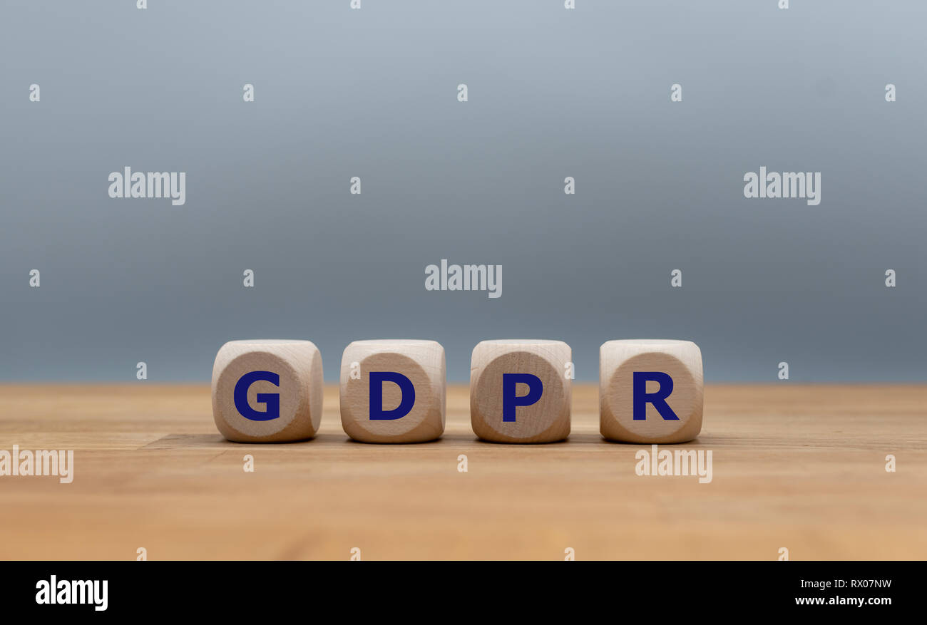 Il PILR, generale della protezione dei dati il regolamento aziendale su Internet il concetto di tecnologia Foto Stock