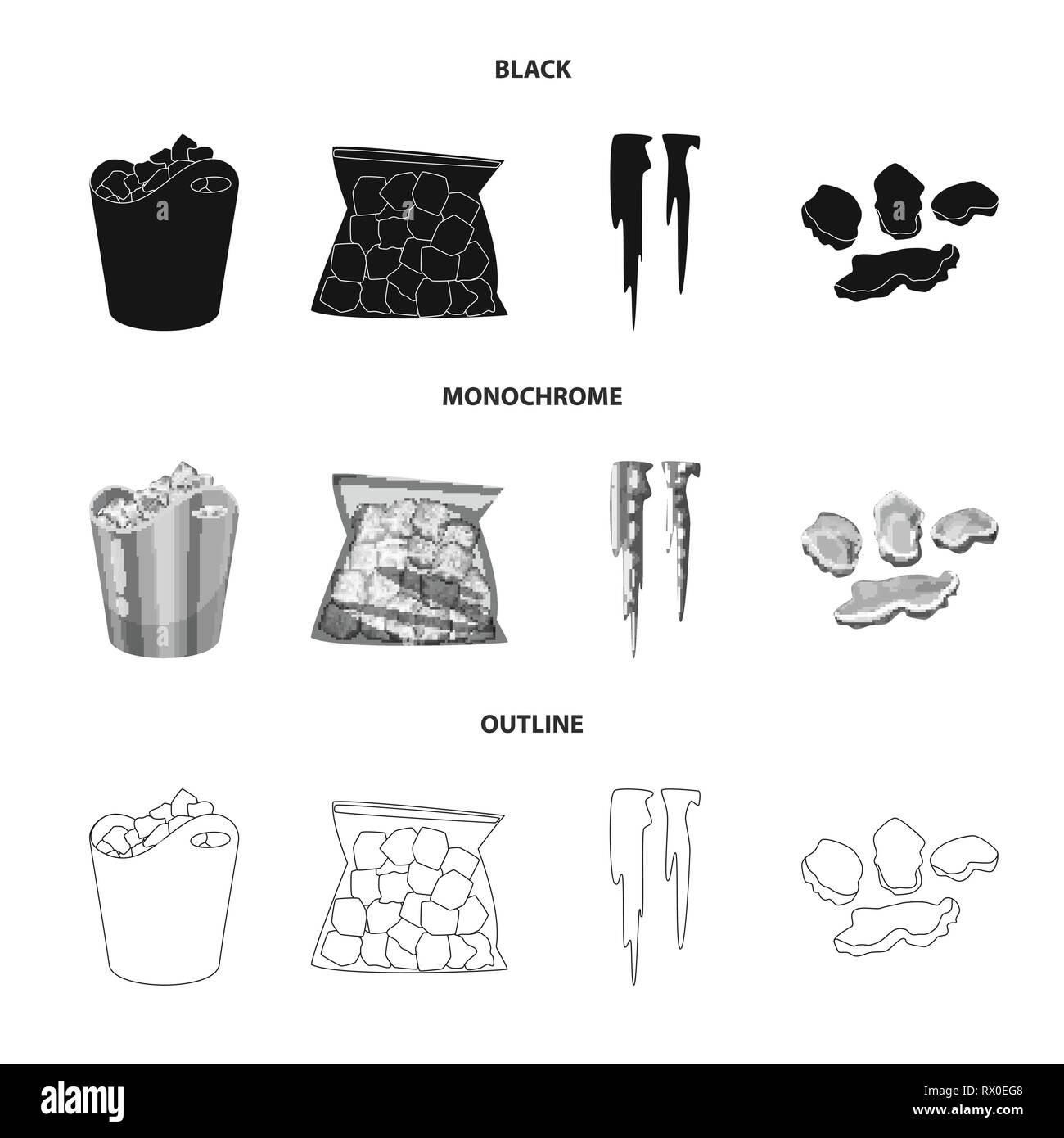 Benna,forma,ghiacciolo,schegge,,ice cube,package,freezer,pezzi,crystal,blocco,si è bloccato,capacità,traslucido,l'inverno,liquido,gennaio, ghiacciaio,bianco,pezzo,in plastica, fondere,splash,appeso,texture,congelati,freddo,trasparente,frost,l'acqua,pulito,bagnato,square,purezza,impostare,vettore,icona,immagine,isolato,raccolta,design,l'elemento,graphic,segno vettori vettore , Illustrazione Vettoriale