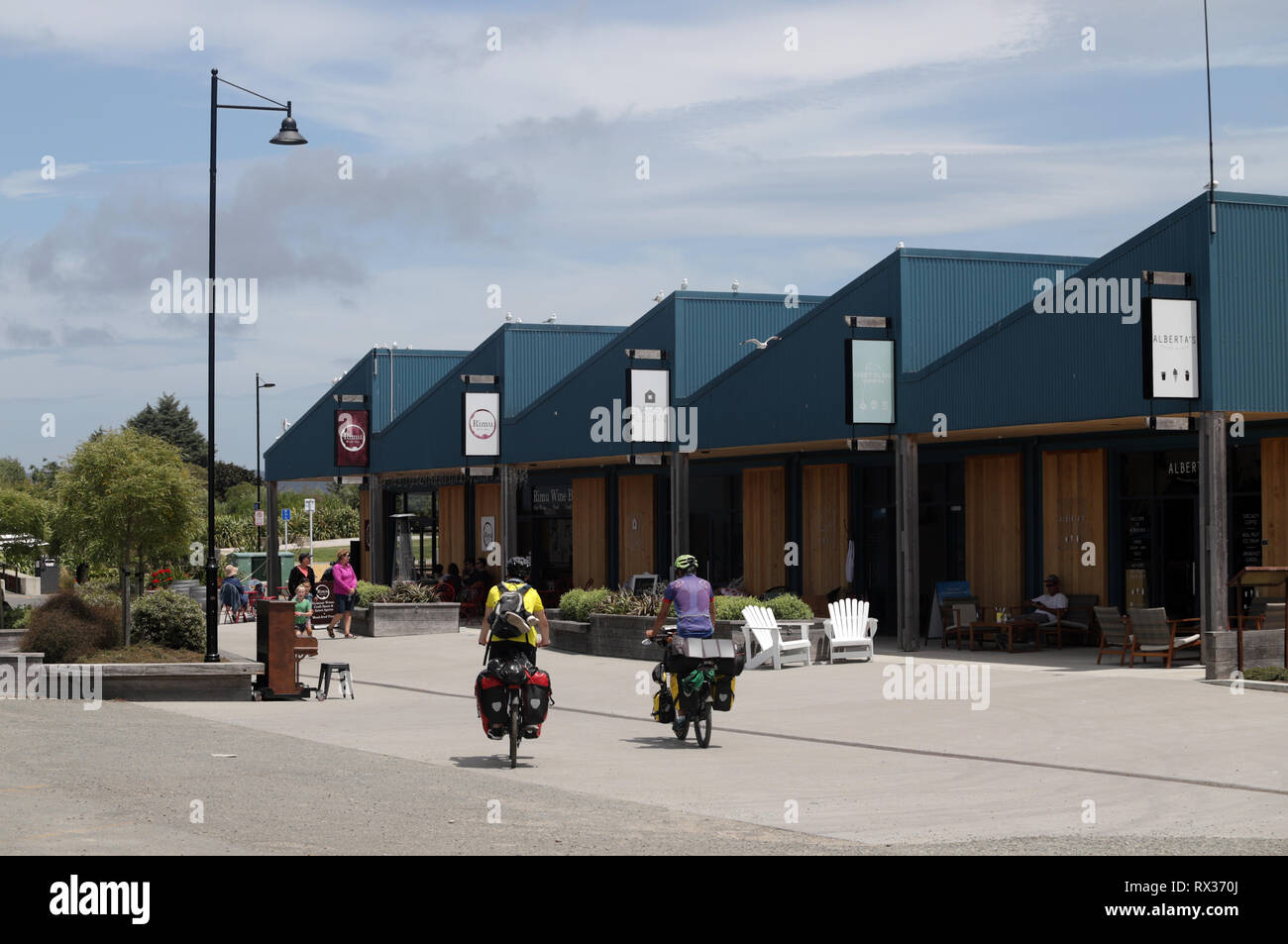 Villaggio Mapua, Tasmania, Nuova Zelanda Foto Stock