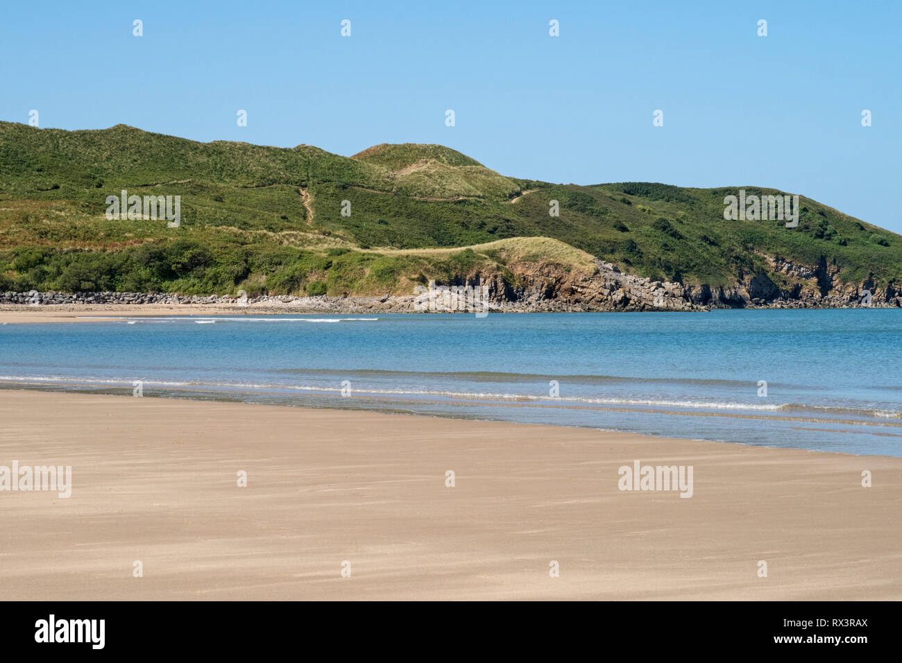 Broughton Bay, Penisola di Gower, Swansea, South Wales, Regno Unito Foto Stock