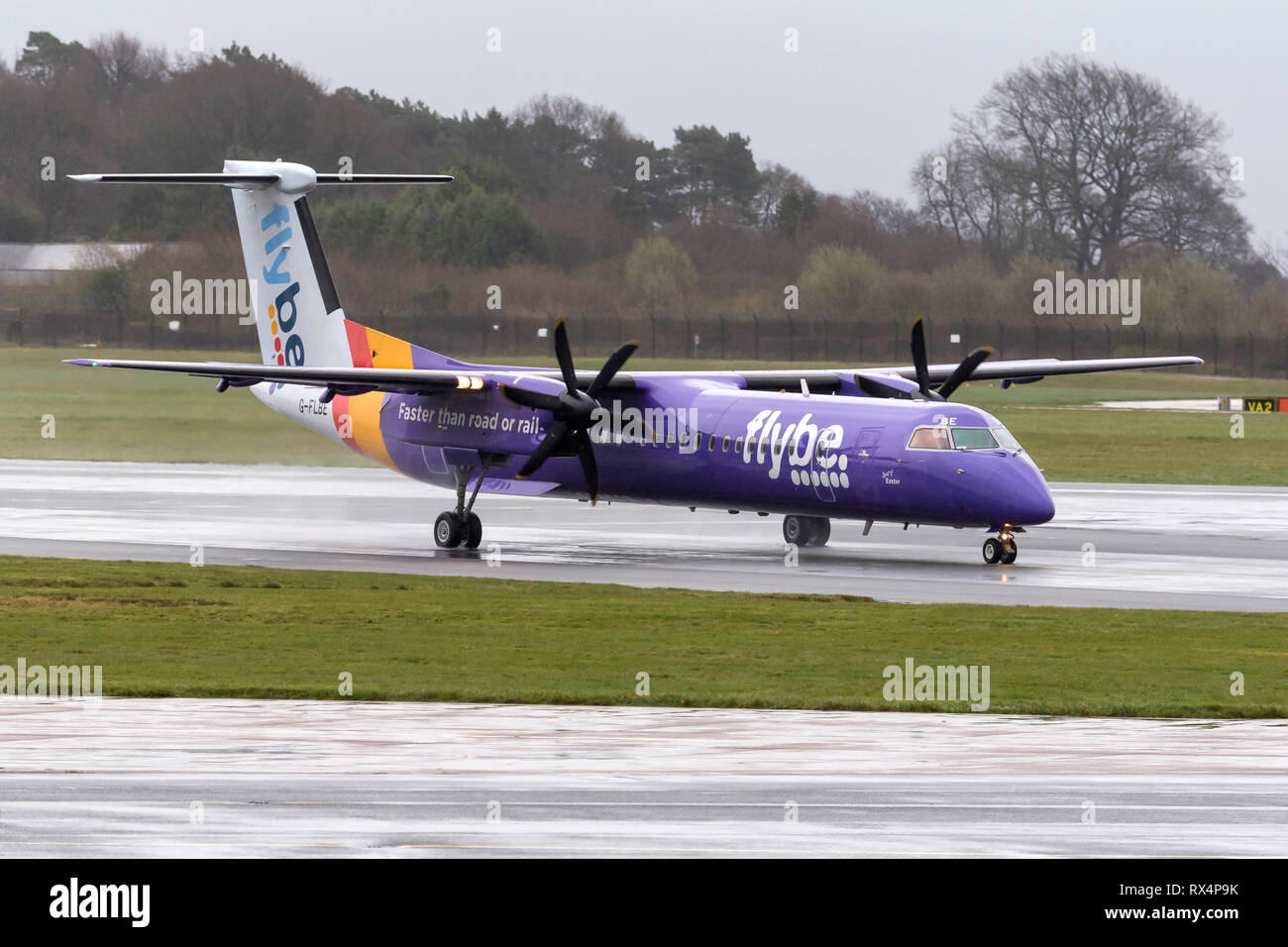 Compagnie aeree FlyBe spirito di Exeter. Flybe - British European Foto Stock