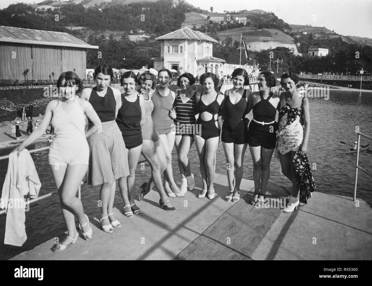 L'Italia, Piemonte, Acqui Terme, bagno termale, 1920-1930 Foto Stock