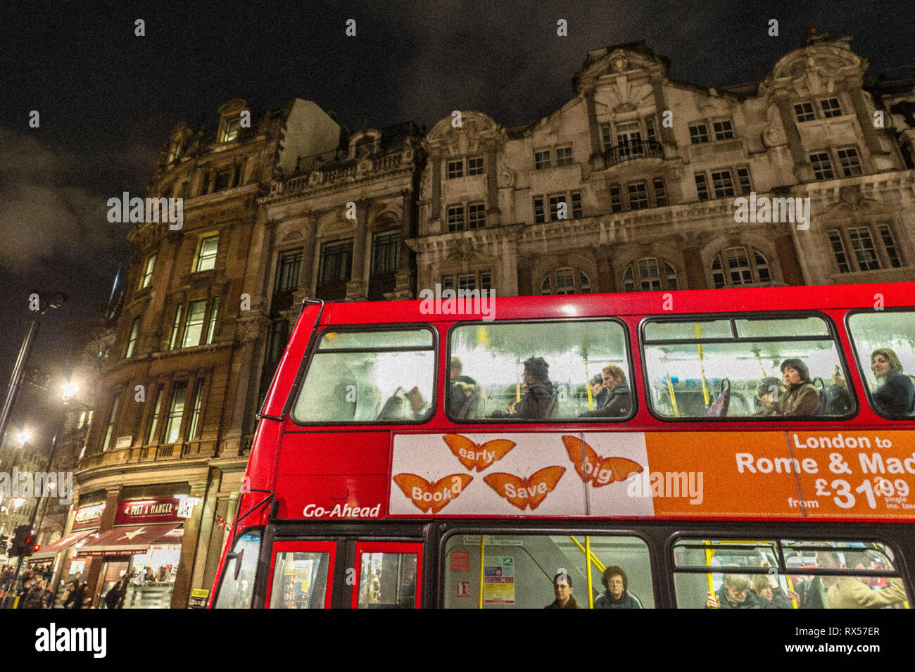 London bus doubledecker Foto Stock