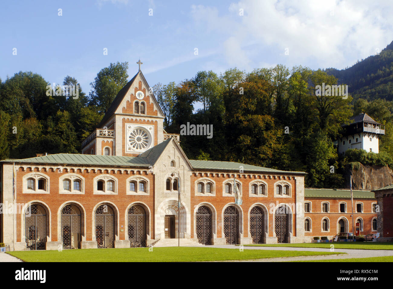 Deutschland, Bayern, Oberbayern, Bad Reichenhall, Die "Alte Saline", 1840-1851 erbaut im Auftrag von König Ludwig I. durch Giuseppe Daniele Ohlmüller ist Foto Stock