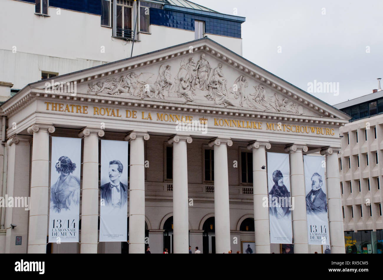 L'Europa, il Belgio, Bruxelles, il Teatro Reale La Monnaie Foto Stock