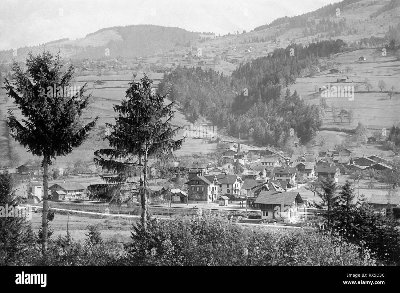 In Svizzera, le village de reichenbach, Vallée de la kander Foto Stock