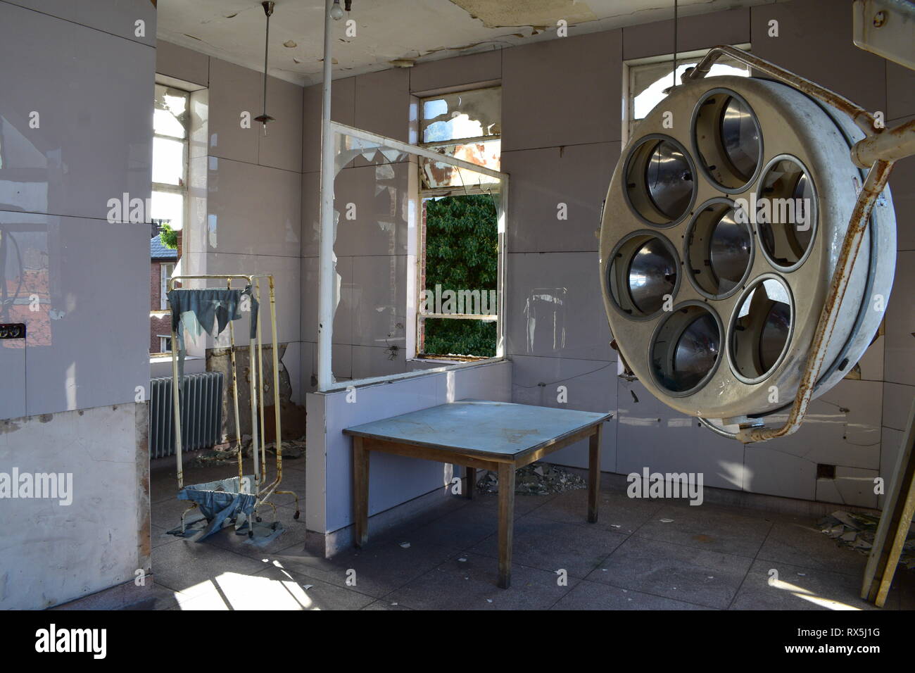 Abbandonata la chirurgia ospedaliera Foto Stock