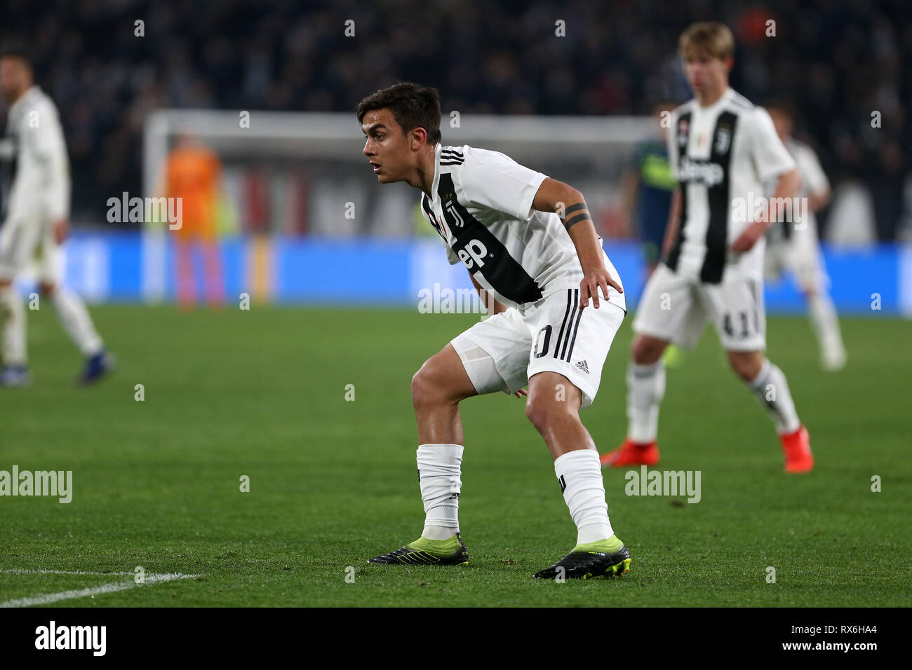 Torino, Italia. 8 marzo 2019. Paulo Dybala della Juventus FC in azione  durante la serie di