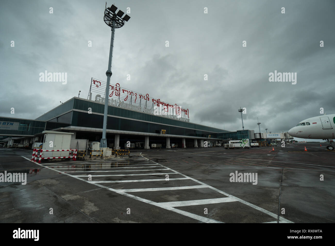 BADUNG,BALI-7 MARZO 2019: ogni anno, Bali celebrare Nyepi o giorno del silenzio. Aeroporto di Bali è stata la chiusura a causa di Nyepi Day. Foto Stock
