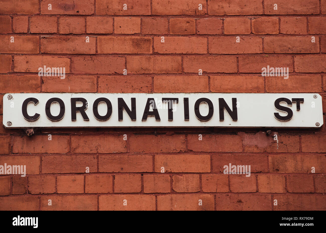 Coronation Street. Salford. Regno Unito. Foto Stock