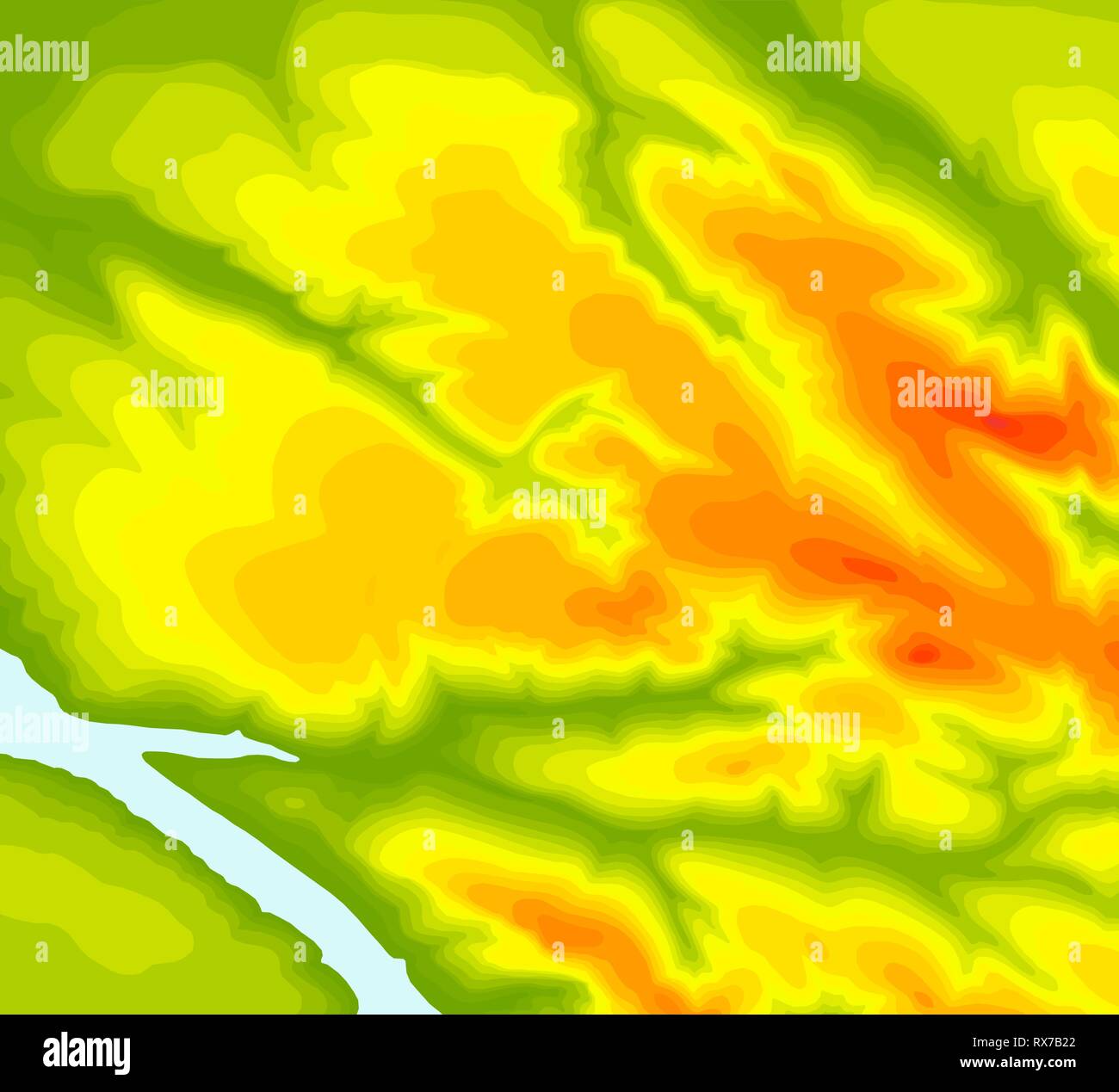 Mappa topografica di sfondo di contorno. Mappa topo con elevazione. Mappa di contorno di vettore. Mondo geografico topografia griglia mappa abstract illustrazione vettoriale Illustrazione Vettoriale