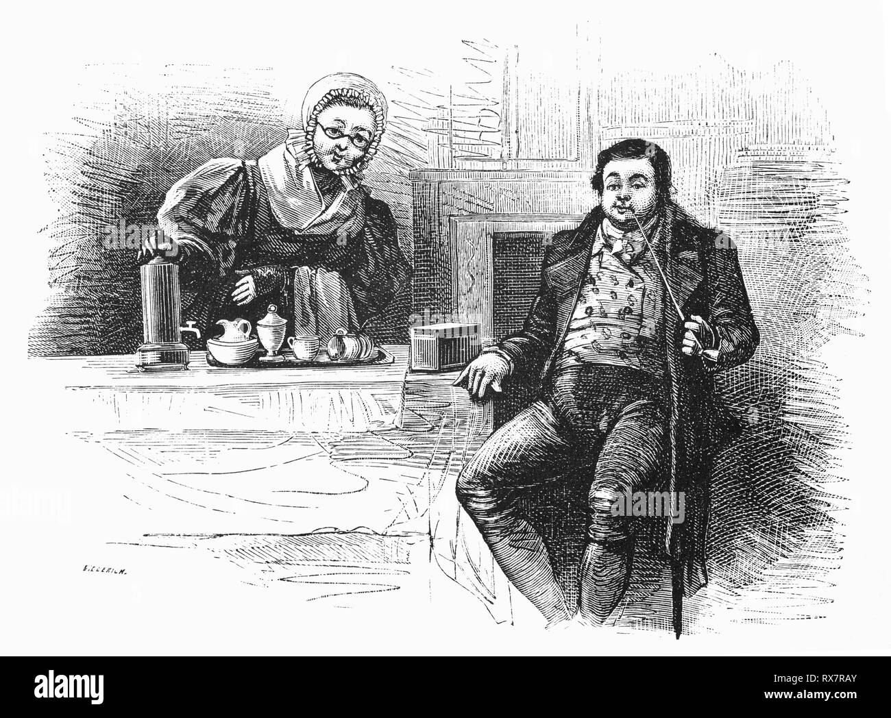 Lo zio e zia Stastok nei Paesi Bassi. Nel suo breve tempo come un ospite della famiglia, Ildebrando di opinioni e di esperienze della loro vita quotidiana nei Paesi Bassi. A partire dal xix secolo Camera Obscura, una collezione di olandesi ironico-realistico saggi, storie e bozzetti in cui Hildebrand, l'autore tiene un ironico guardare il comportamento del 'ben-to-do', trovando in essi borghesi e senza una buona parola per loro. Foto Stock