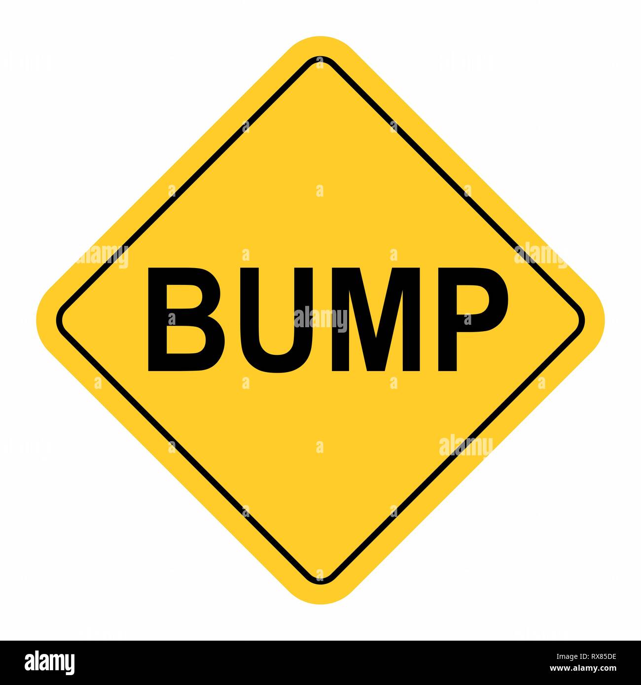 Bump segno di avvertimento Illustrazione Vettoriale