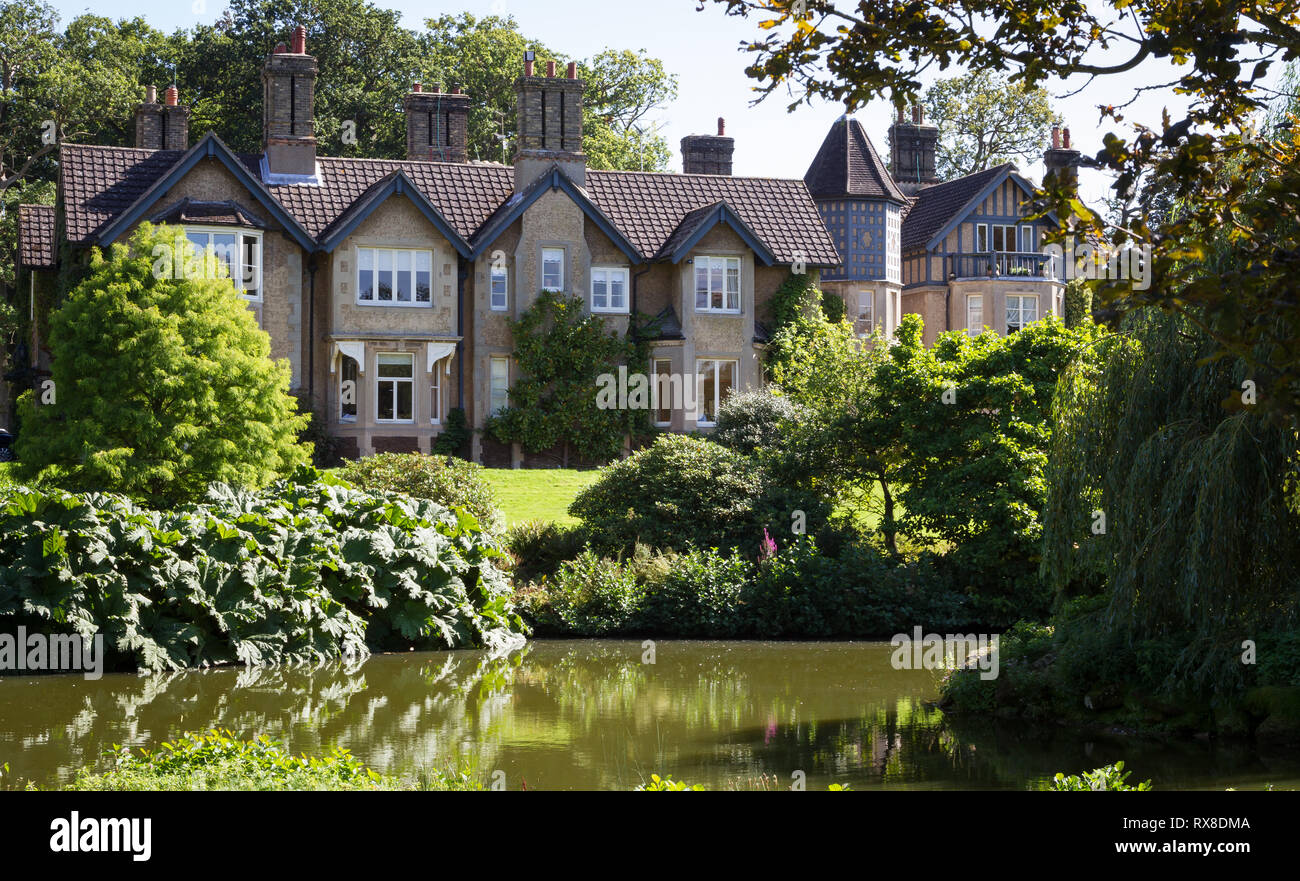 Sandringham House Gardens e 20.000 acri, casa privata di Sua Maestà la Regina Elisabetta II in Sandringham Norfolk .Inghilterra Foto Stock