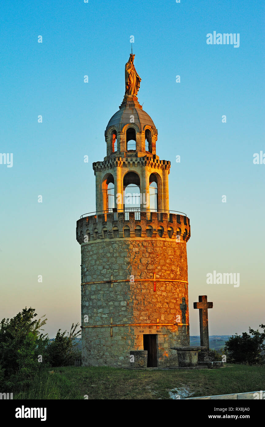 La Vierge de Monbahus, Monbahus Lot-et-Garonne Department, Nuova Aquitaine, Francia Foto Stock