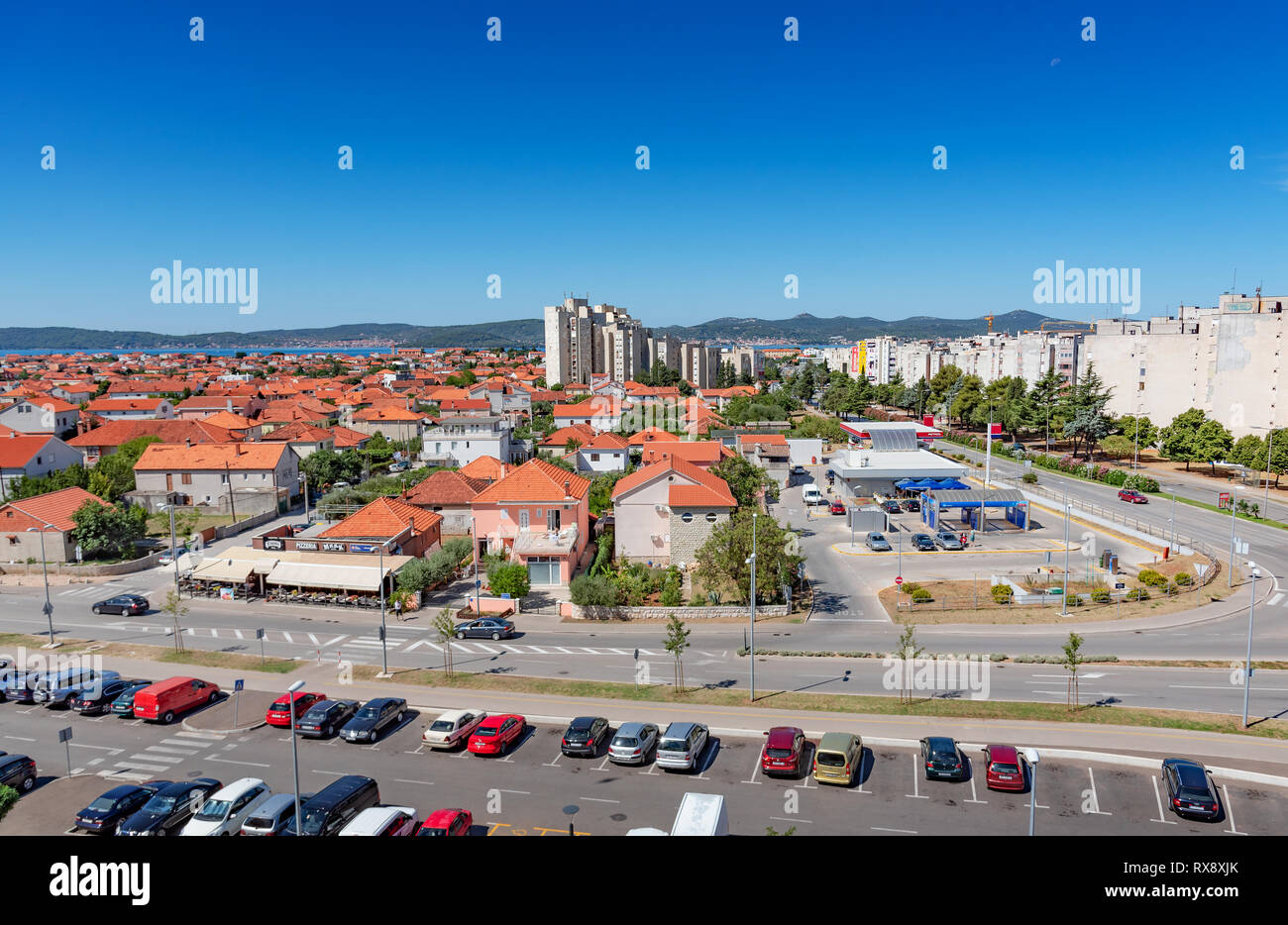 Vista dalla città di Zadar, Croazia Foto Stock