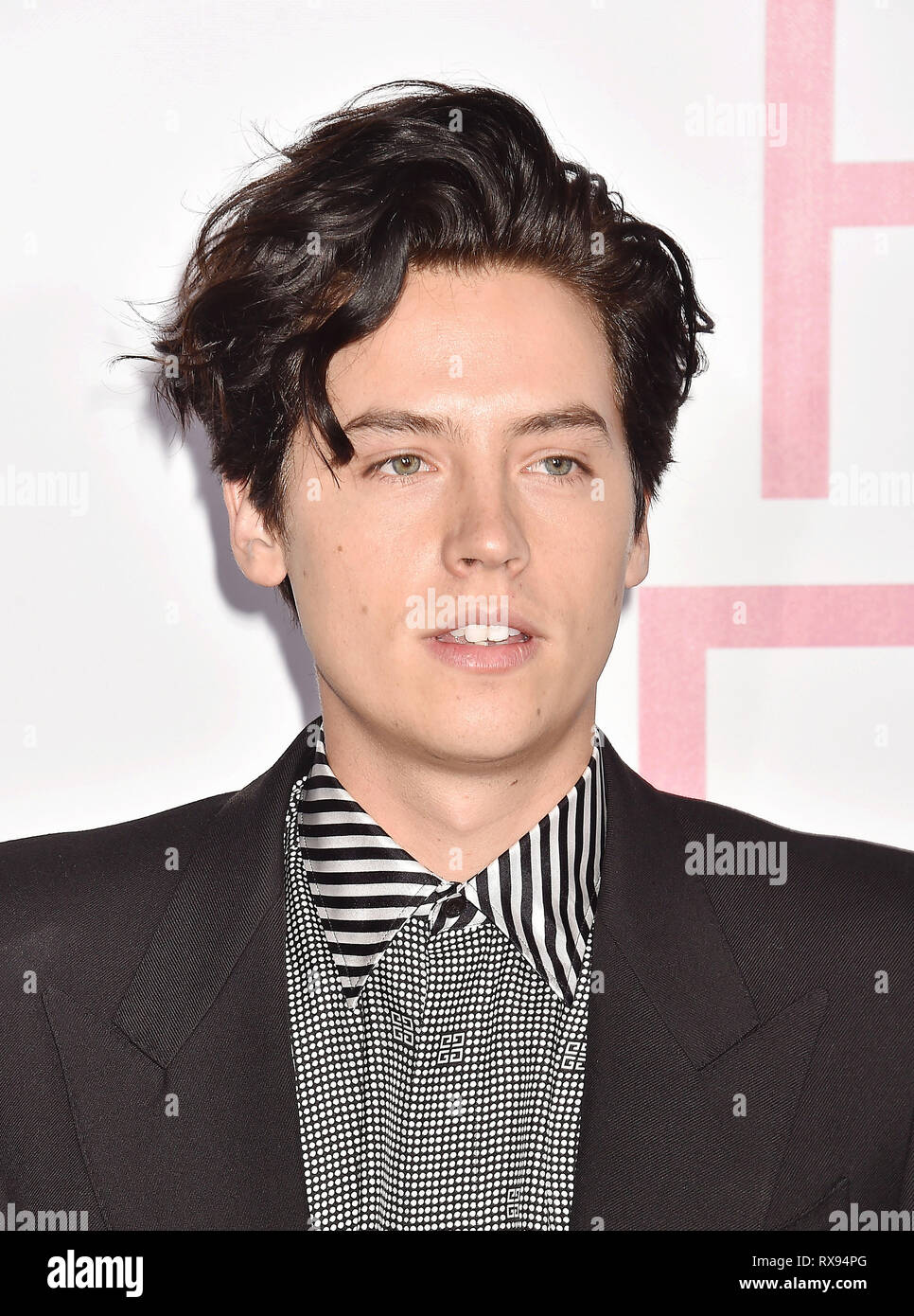 WESTWOOD, CA - MARZO 07: Cole Sprouse assiste la premiere del Lionsgate 'Cinque Piedi Apart" al Fox Bruin Theatre il 07 marzo 2019 a Los Angeles, Cal Foto Stock