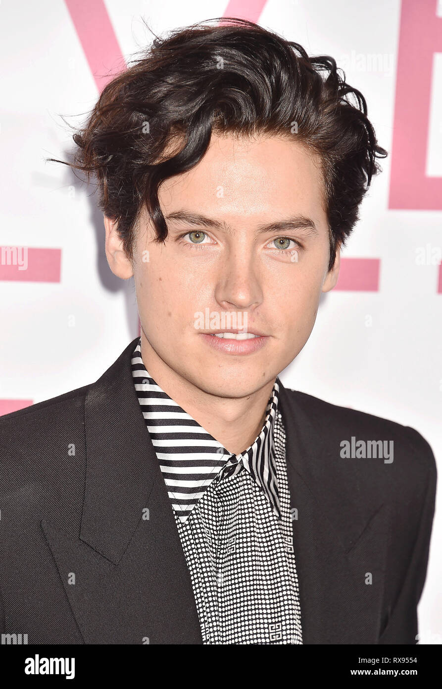 WESTWOOD, CA - MARZO 07: Cole Sprouse assiste la premiere del Lionsgate 'Cinque Piedi Apart" al Fox Bruin Theatre il 07 marzo 2019 a Los Angeles, Cal Foto Stock