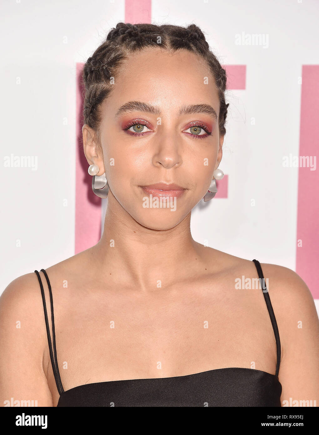 WESTWOOD, CA - MARZO 07: Hayley legge assiste la premiere del Lionsgate 'Cinque Piedi Apart" al Fox Bruin Theatre il 07 marzo 2019 a Los Angeles, California Foto Stock