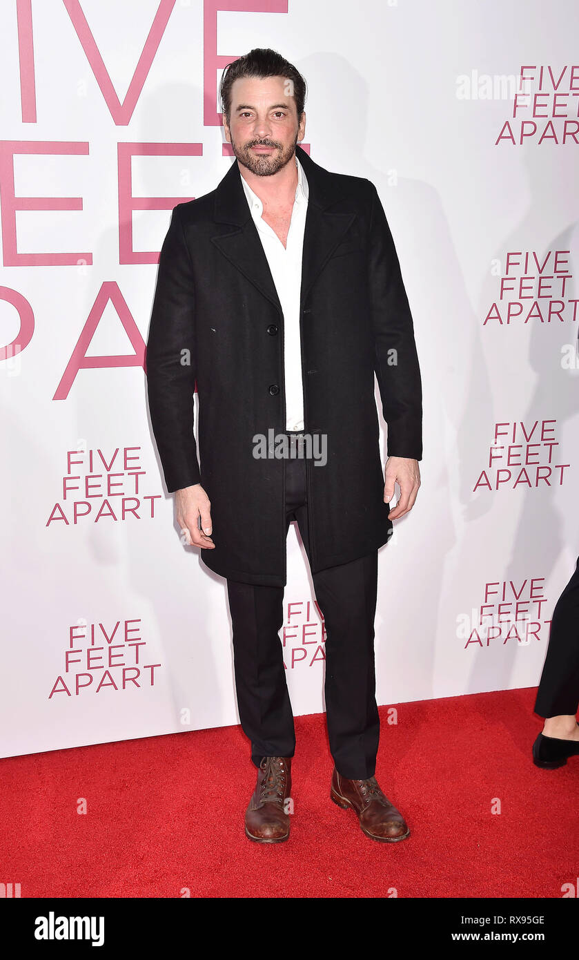 WESTWOOD, CA - MARZO 07: Skeet Ulrich assiste la premiere del Lionsgate 'Cinque Piedi Apart" al Fox Bruin Theatre il 07 marzo 2019 a Los Angeles, Cal Foto Stock