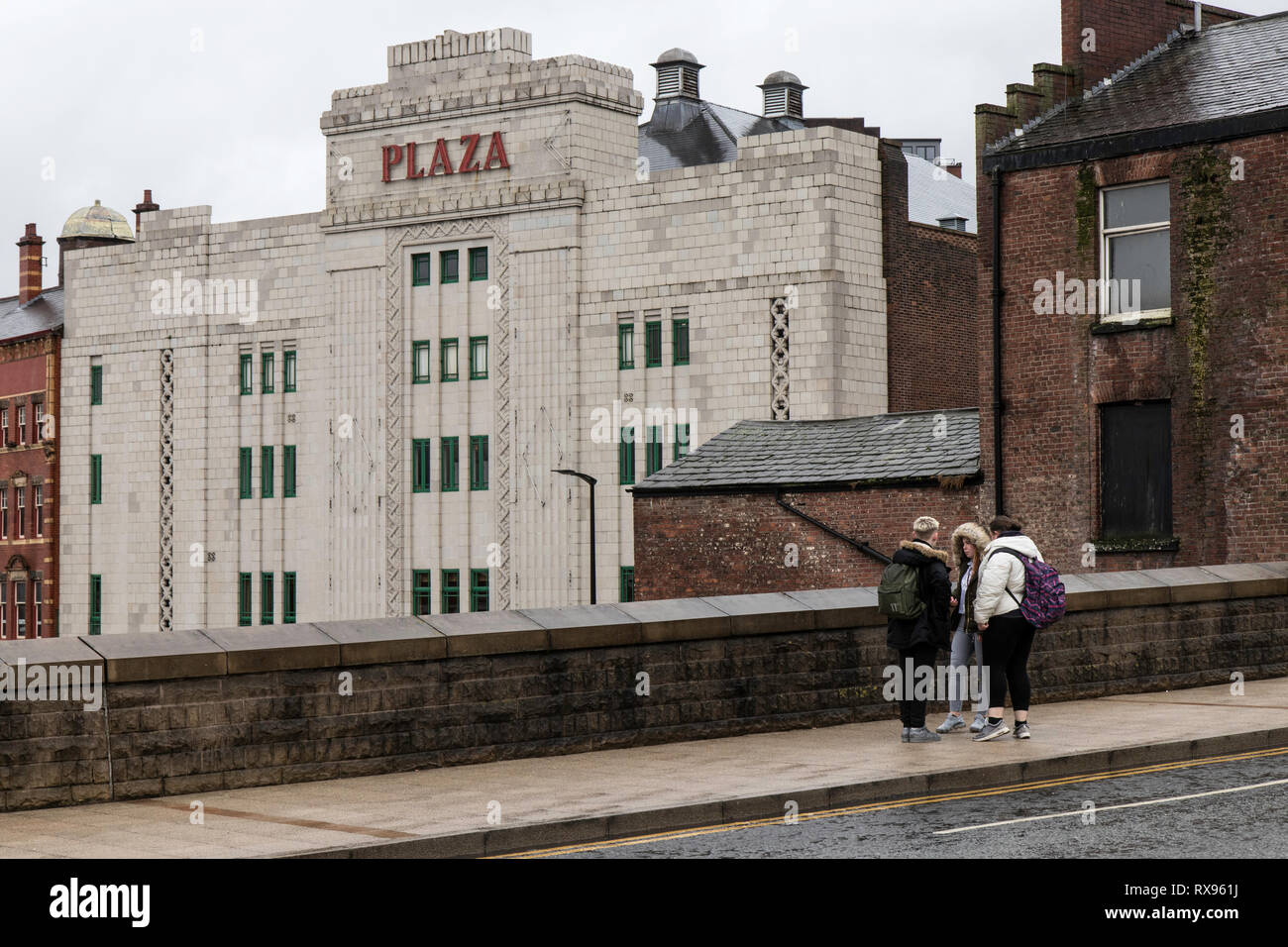 Un giorno di pioggia in Stockport Foto Stock